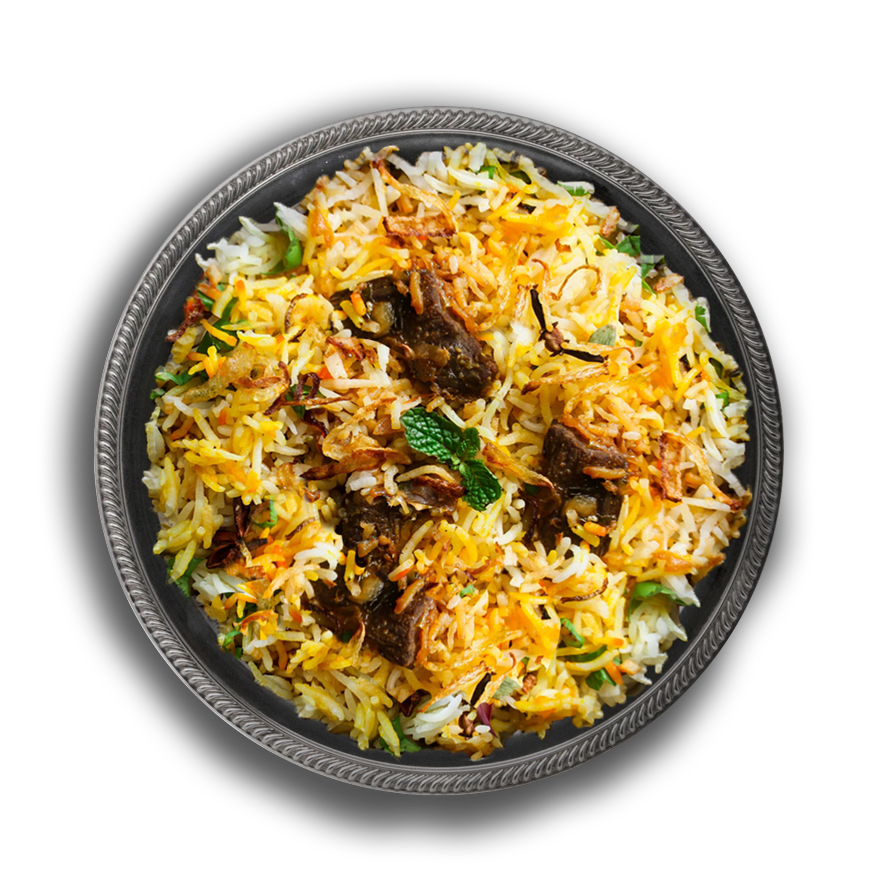 Chicken Biryani Plate Png